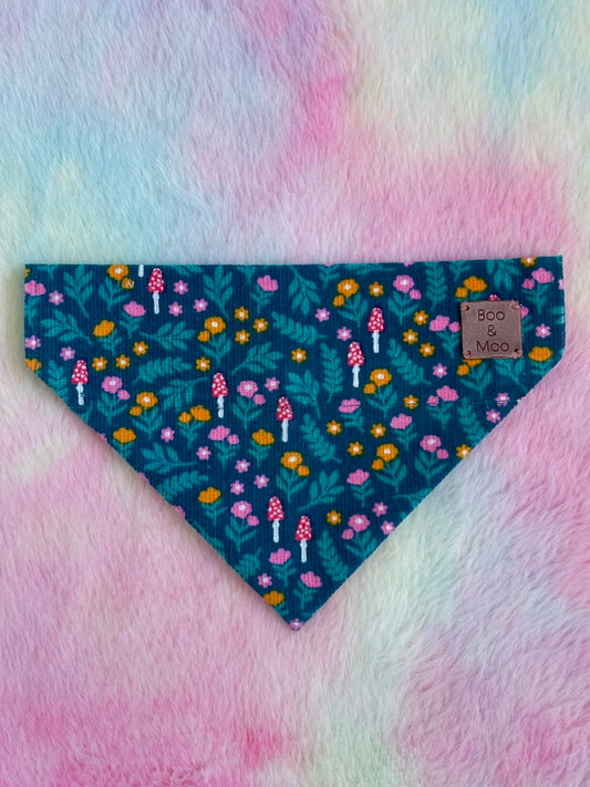 Mushroom Forest Corduroy Bandana