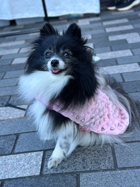 Pink Hearts Wrap Vest