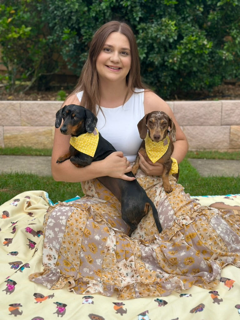 Golden Garden Glow Bandana