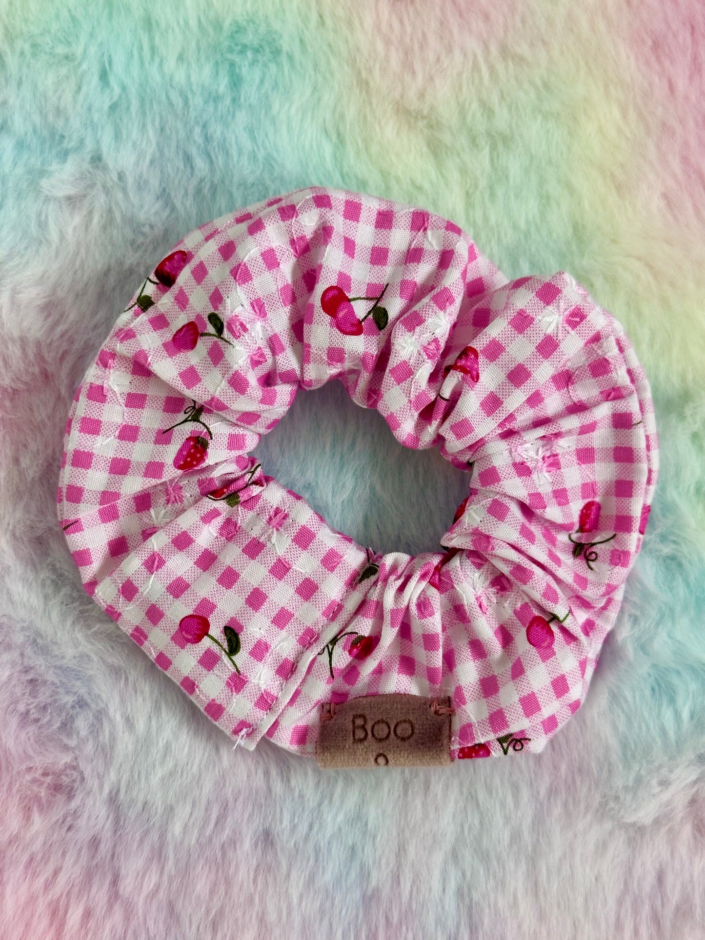 Strawberry Breeze Plaid Bandana